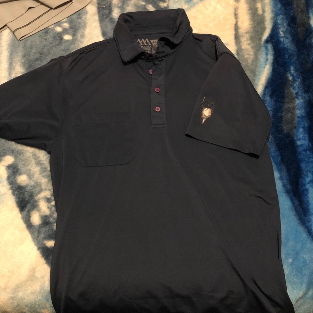 Matte Grey Golf Polo